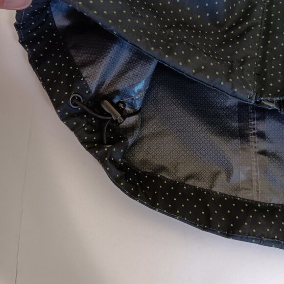 Paradox Women's Black Green Polka Dot Rain Jacket Size S - Picture 12 of 16